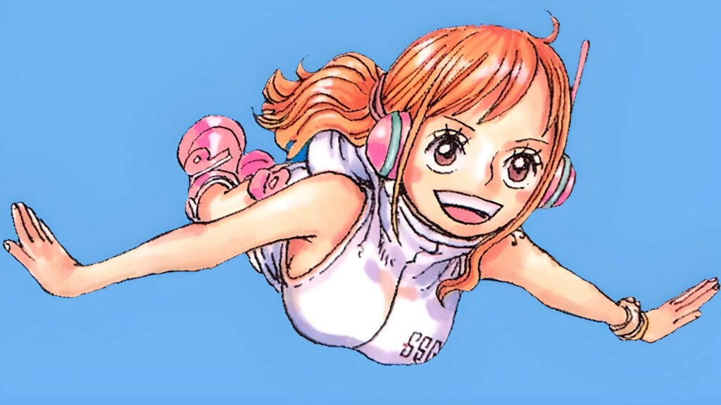 One Piece Nami dans le manga sous le nom de Egghead