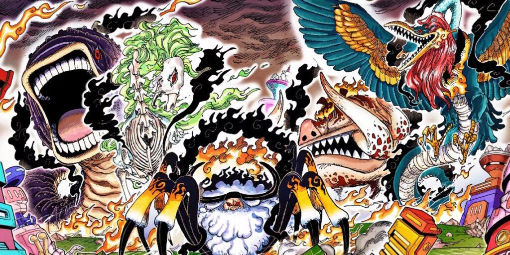 One Piece les 5 étoiles de la sagesse dans la version yokai