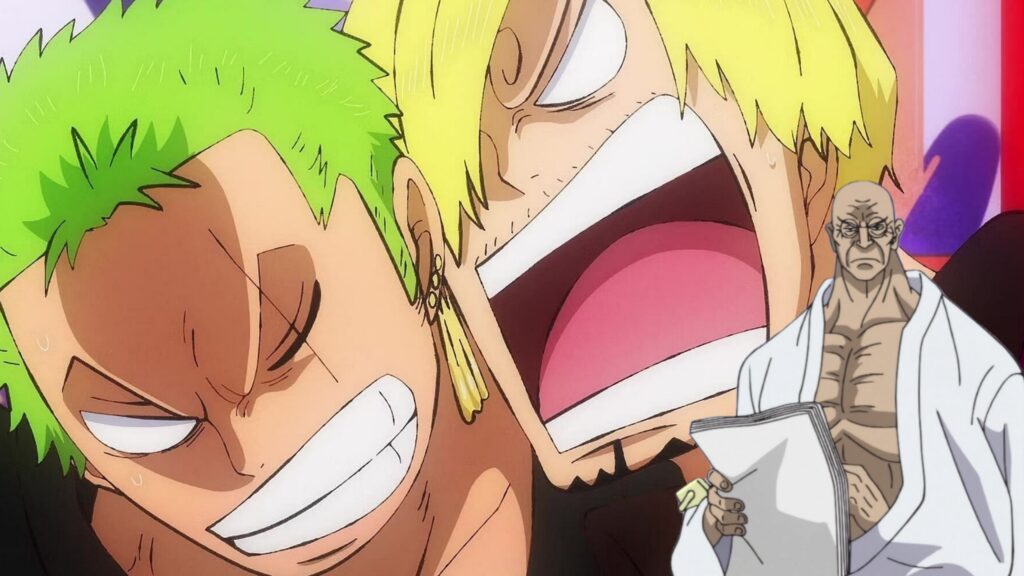 Zoro, Sanji et Nasjuro de One Piece
