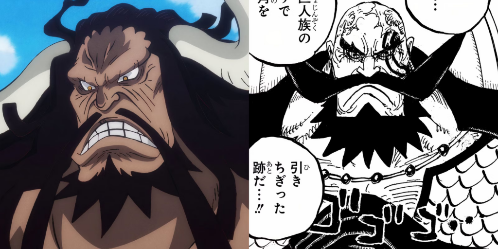 La ressemblance entre Kaido et le roi Harald de One Piece