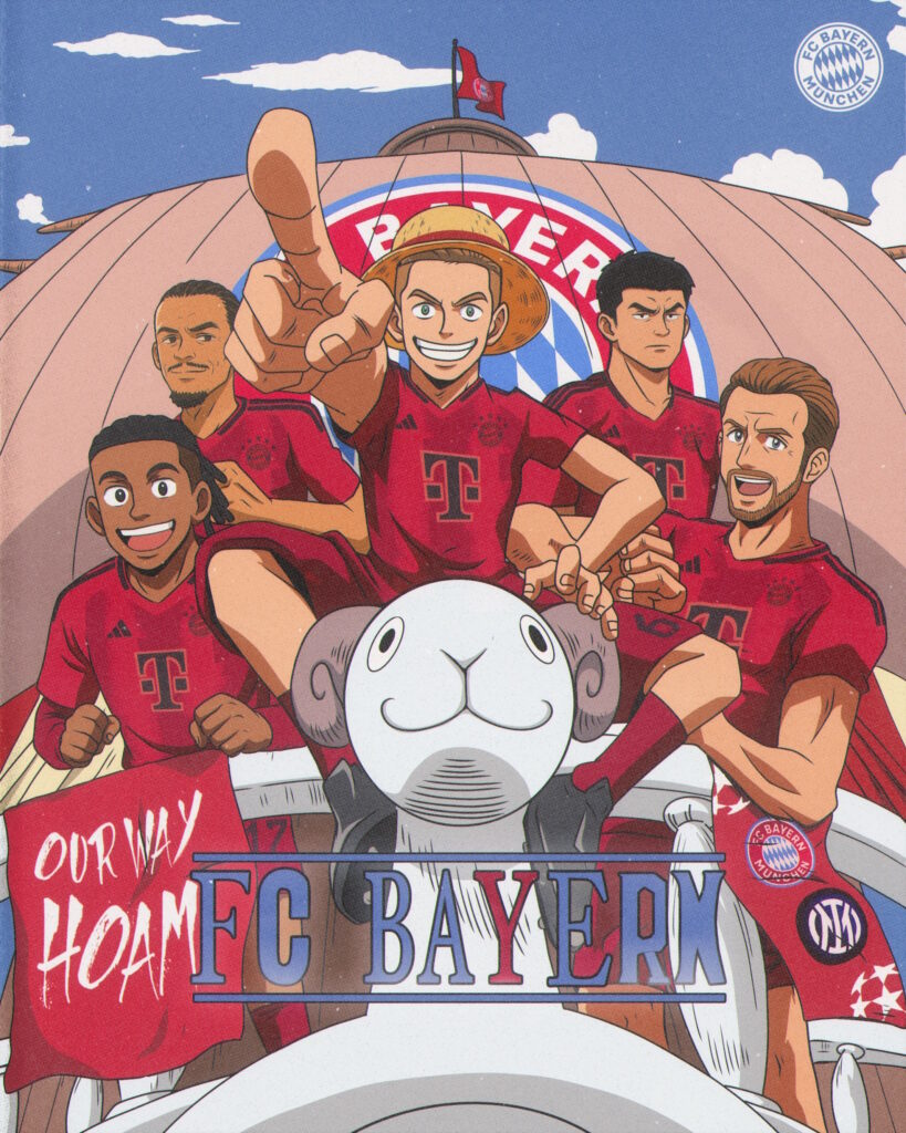 one piece x bayern monaco